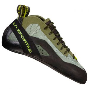 Pies de gato La Sportiva TC Pro: diseñados para escaladores de alto nivel, ofrecen un ajuste preciso y una gran comodidad en rutas largas y técnicas. Con una excelente combinación de rigidez y flexibilidad, son ideales para escalada en rocódromo, deportiva y en grandes paredes.