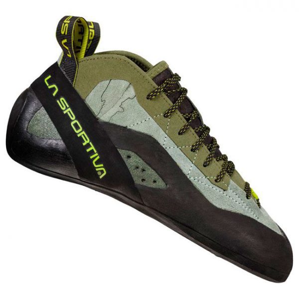 Pies de gato La Sportiva TC Pro: diseñados para escaladores de alto nivel, ofrecen un ajuste preciso y una gran comodidad en rutas largas y técnicas. Con una excelente combinación de rigidez y flexibilidad, son ideales para escalada en rocódromo, deportiva y en grandes paredes.