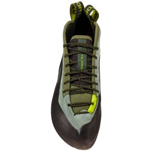 Pies de gato La Sportiva TC Pro: diseñados para escaladores de alto nivel, ofrecen un ajuste preciso y una gran comodidad en rutas largas y técnicas. Con una excelente combinación de rigidez y flexibilidad, son ideales para escalada en rocódromo, deportiva y en grandes paredes.