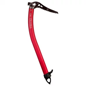Piolet DMM Vertex Martillo: diseñado para alpinismo y escalada en hielo, combina ligereza y robustez. Su martillo integrado permite un uso eficiente.