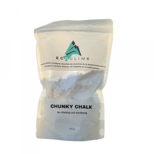 Magnesio Ecoclimb Chunky Chalk: magnesio de alta calidad diseñado para ofrecer un excelente agarre durante la escalada. Su textura chunky asegura una distribución uniforme, manteniendo tus manos secas y sin resbalones. Ideal para escaladores que buscan un producto ecológico, eficiente y libre de aditivos químicos.