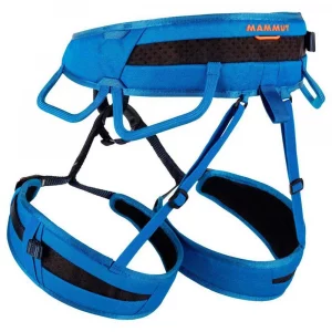 Arnés Mammut Ophir 3 Slide: cómodo, ligero y ajustable, ideal para escalada deportiva y alpinismo. Con tecnología de ajuste Slide para un fit personalizado.