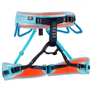 Arnés Mammut Ophir 3 Slide W: diseñado específicamente para mujeres, cómodo, ligero y ajustable. Ideal para escalada deportiva y alpinismo.