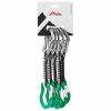 Cinta Express Austrialpin Micro Set Pack: compacta y ligera, ideal para escaladores que buscan rendimiento y durabilidad. Con mosquetones de perfil bajo y cierre de seguro, esta cinta express es perfecta para rutas de escalada deportiva, ofreciendo facilidad de uso y confianza en cada aseguramiento.