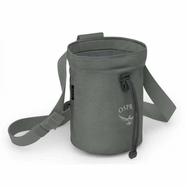 Bolsa de magnesio Osprey Zealot: diseño ergonómico, cierre seguro y máximo confort para escalada. Ideal para llevar tu magnesio siempre a mano.