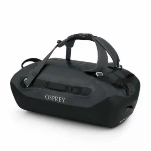 Bolsa Osprey Transporter WP Duffel 40L: impermeable, resistente y versátil, diseñada para proteger tu equipo en cualquier aventura. Ideal para viajes y actividades al aire libre en cualquier clima.