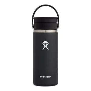 Botella térmica Hydro Flask Wide Flex Sip Lid 473ML, ideal para mantener tus bebidas frías hasta 24 horas y calientes. Resistente, fácil de limpiar.