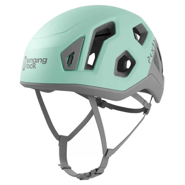Casco Singing Rock Penta W: diseñado específicamente para mujeres, ofrece máxima protección y comodidad en actividades de escalada y alpinismo. Con un ajuste preciso, ventilación eficiente y estructura ligera, es perfecto para mantenerte segura y cómoda durante tus aventuras verticales.