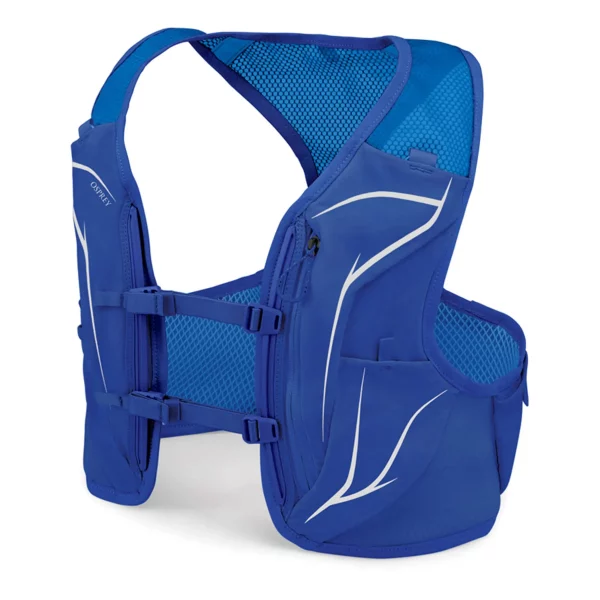 Chaleco Osprey Duro LT: ultraligero y ergonómico, diseñado para trail running. Con un ajuste cómodo y varios bolsillos de acceso rápido.