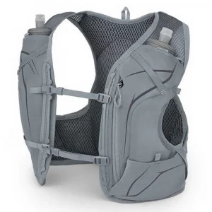 Chaleco Osprey Dyna 1.5L w/Flasks: ligero y ergonómico, diseñado específicamente para mujeres en trail running. Incluye dos soft flasks para hidratación