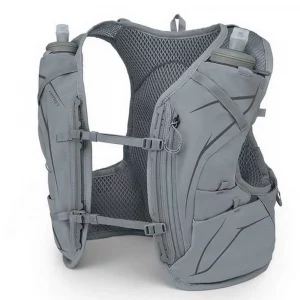 Chaleco Osprey Dyna 6L w/Flasks: ligero, ergonómico y diseñado para mujeres que practican trail running. Con dos soft flasks para hidratación.