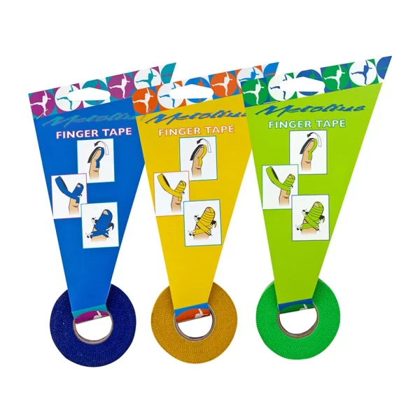 Cinta Dedos Metolius 13mm: diseñada para entrenamiento y recuperación de los dedos en escalada. Resistente y cómoda, ofrece un soporte adecuado para mejorar