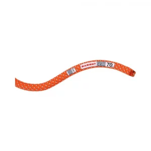 Cuerda Mammut Crag Classic 9.8 x 70m Orange/White: una cuerda de alta calidad diseñada para la escalada deportiva. Con un diámetro de 9.8 mm, ofrece un equilibrio perfecto entre rendimiento y durabilidad. Ideal para escaladores que buscan una cuerda resistente y fácil de manejar, con una excelente relación entre peso y resistencia.
