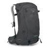 Mochila Osprey Stratos 34L: cómoda y versátil, perfecta para senderismo y trekking. Con sistema de ventilación AirSpeed, ajuste lumbar y varios compartimentos, ofrece gran capacidad y organización para tus aventuras al aire libre.