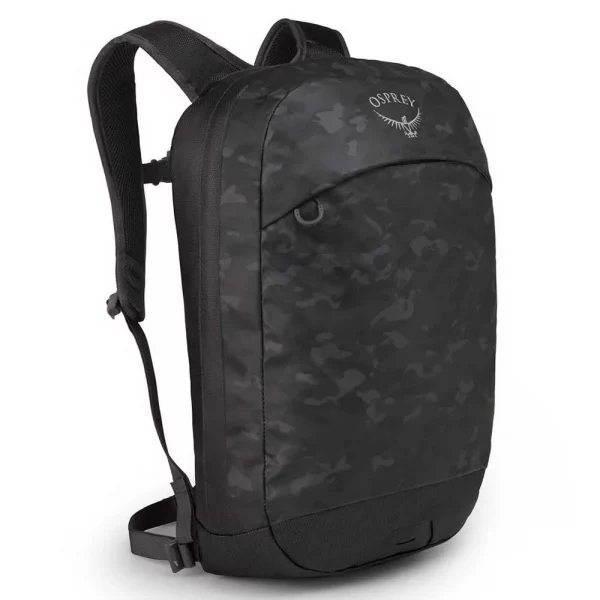 Mochila Osprey Transporter Panel Loader 20L: resistente, compacta y versátil. Diseñada para el día a día y viajes, con acceso fácil al compartimento principal, funda para portátil y materiales duraderos. ¡Comodidad y funcionalidad en cualquier aventura!