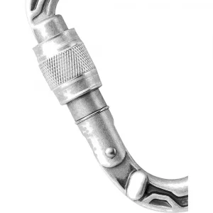 Mosquetón Edelrid HMS Bulletproof Screw Eco: robusto, ligero y ecológico. Con cierre roscado para máxima seguridad, ideal para escalada y alpinismo.