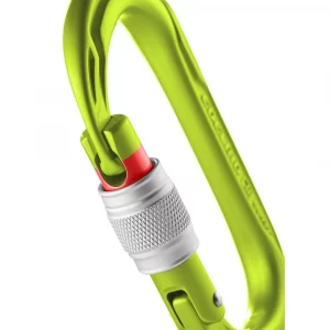 Mosquetón Edelrid Oval Power 2500 Screw: resistente, duradero y con cierre roscado para mayor seguridad. Ideal para escalada, alpinismo y actividades al aire libre.