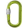 Mosquetón Edelrid Oval Power 2500 Screw: resistente, duradero y con cierre roscado para mayor seguridad. Ideal para escalada, alpinismo y actividades al aire libre.