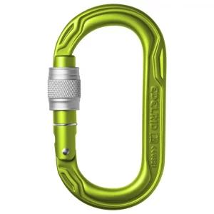 Mosquetón Edelrid Oval Power 2500 Screw: resistente, duradero y con cierre roscado para mayor seguridad. Ideal para escalada, alpinismo y actividades al aire libre.