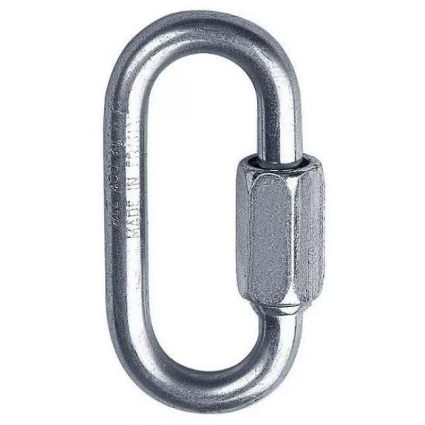 Maillón Singing Rock Mini Oval 6mm: compacto, resistente y versátil, ideal para anclajes, reuniones y aseguramientos. Fabricado en acero de alta calidad, ofrece una excelente resistencia y durabilidad, siendo perfecto para escalada, alpinismo y trabajos en altura.