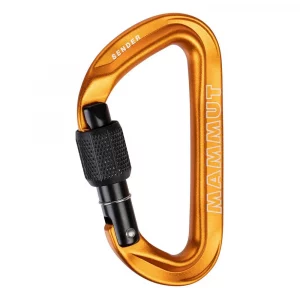 Mosquetón Mammut Sender Screwgate: ligero, duradero y con cierre de rosca para máxima seguridad. Ideal para escalada y alpinismo, su diseño de alta calidad ofrece un rendimiento fiable y fácil de manejar, asegurando un uso cómodo y seguro en todas tus actividades verticales.
