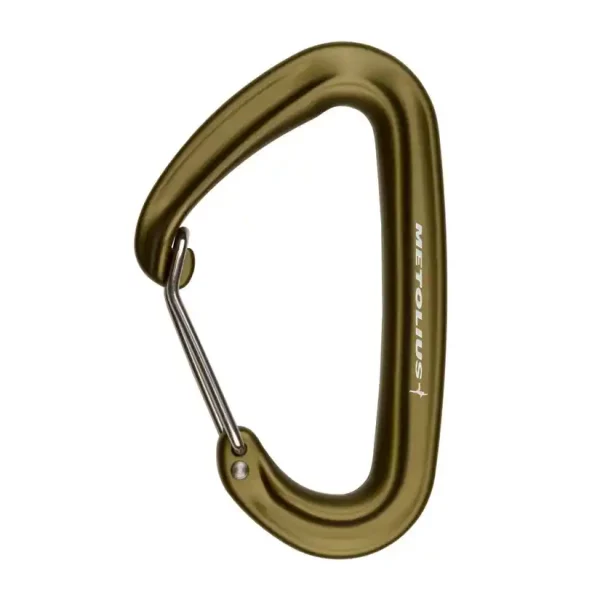 Mosquetón Metolius Inferno II Wiregate: ligero y resistente, diseñado para ofrecer una apertura rápida y segura con su sistema de wiregate. Ideal para escalada deportiva y boulder, su construcción de alta calidad proporciona fiabilidad y durabilidad, permitiendo un aseguramiento eficiente y sin enredos.