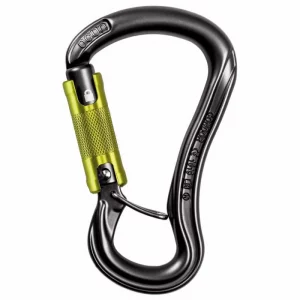 Mosquetón Ocun Condor HMS Twist: ligero, robusto y con cierre de rosca para mayor seguridad. Perfecto para escalada y alpinismo.
