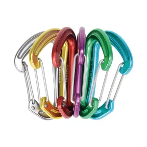 Pack Mosquetones Edelrid Nineteen G Sixpack: ultraligeros, compactos y resistentes. Ideales para escalada alpina y deportiva, minimizando el peso sin comprometer la seguridad. ¡Máximo rendimiento en cada ascenso!