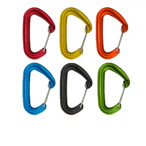 Pack Mosquetones Metolius FS Mini II: mosquetones ultraligeros y compactos, ideales para escalada y organización del equipo.