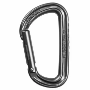Mosquetón Ocún Falcon Straight: ligero y resistente, diseñado para ofrecer una apertura y cierre suaves. Ideal para escalada deportiva y alpinismo, su diseño recto y su alta resistencia lo convierten en una opción confiable para asegurar y anclar de manera segura en rutas exigentes.