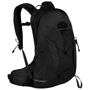 Mochila Osprey Talon 11L: ultraligera y compacta, ideal para actividades de alto rendimiento como trail running, ciclismo y senderismo rápido. Con un ajuste ergonómico y varios bolsillos para organización, es perfecta para llevar lo esencial en tus aventuras más dinámicas.