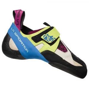 Pies de gato La Sportiva Skwama W: diseñados específicamente para mujeres, ofrecen un ajuste cómodo y preciso. Con una gran flexibilidad y sensibilidad, son ideales para boulder y escalada deportiva. Su suela de goma proporciona excelente adherencia en superficies técnicas y movimientos dinámicos