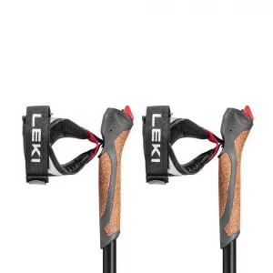 Bastones Leki Response: bastones fijos diseñados para Nordic Walking, fabricados en aluminio HTS 6.0 para una combinación óptima de ligereza y resistencia. Equipados con empuñaduras CorTec ergonómicas y dragoneras Trigger 1 Nordic Strap, ofrecen un ajuste cómodo y eficiente. Las puntas Powergrip Pad proporcionan un agarre seguro en superficies urbanas, ideales para caminatas activas y entrenamientos regulares.​