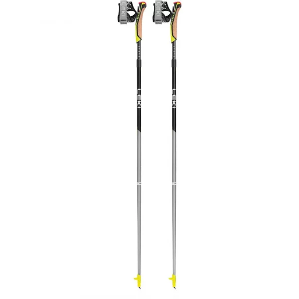 Bastones Leki Speed Pacer Vario: bastones de marcha nórdica ajustables, fabricados en carbono para ofrecer ligereza y resistencia. Incorporan empuñadura Nordic Shark y correa Shark Frame Strap Mesh, que garantizan una transmisión de potencia eficiente y un control preciso. Su sistema de bloqueo Super Lock permite ajustar la longitud de forma rápida y segura, adaptándose a diferentes necesidades y terrenos. Ideales para quienes buscan rendimiento y versatilidad en sus entrenamientos.