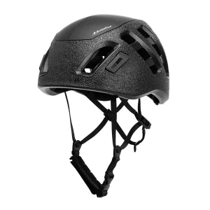 Casco Metolius Hardtop: casco técnico de escalada con construcción híbrida que combina núcleo de espuma EPP y carcasa ABS, ofreciendo ligereza y resistencia. Cuenta con una amplia ventilación, sistema de ajuste ergonómico y clips para frontal de frontal. Disponible en tallas S/M (52–58 cm) y M/L (54–61 cm), con un peso de 250 g y 270 g respectivamente. Cumple con las normativas CE y EN 12492