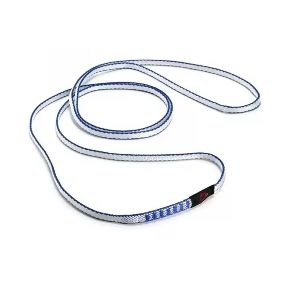 Cinta Dyneema Mammut Contact 8.0 120cm: extremadamente ligera y resistente, ideal para escaladores que buscan un material de alta calidad y bajo peso. Con 120 cm de longitud, esta cinta Dyneema es perfecta para la construcción de anclajes, aseguramiento y otras aplicaciones en escalada, ofreciendo un rendimiento superior y máxima fiabilidad.