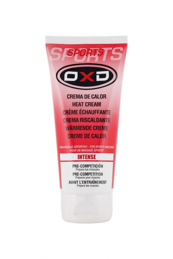 Crema Calor Intenso OXD: crema de efecto térmico diseñada para preparar los músculos antes del ejercicio. Su fórmula proporciona una sensación de calor duradera, favoreciendo la circulación y reduciendo el riesgo de lesiones. Ideal para actividades en climas fríos o deportes de alta intensidad.