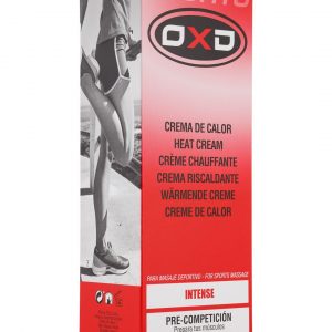 Crema Calor Intenso OXD: crema de efecto térmico diseñada para preparar los músculos antes del ejercicio. Su fórmula proporciona una sensación de calor duradera, favoreciendo la circulación y reduciendo el riesgo de lesiones. Ideal para actividades en climas fríos o deportes de alta intensidad.