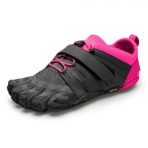 Zapatillas Five Fingers V-Train 2.0 W: diseñadas específicamente para mujeres, estas zapatillas minimalistas ofrecen una excelente flexibilidad y soporte. Con una suela antideslizante y una estructura que favorece el movimiento natural del pie, son ideales para entrenamientos de fuerza, gimnasio, y actividades funcionales. Cómodas y ligeras, proporcionan una conexión directa con el suelo para un mayor control y estabilidad.